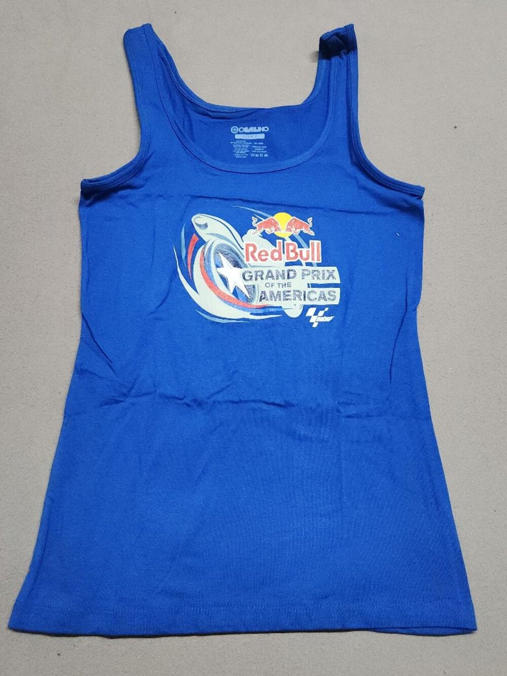 Cavalino Event Logo Tank Top Medium Red Bull Grand Prix Royal Blue Women’S 142